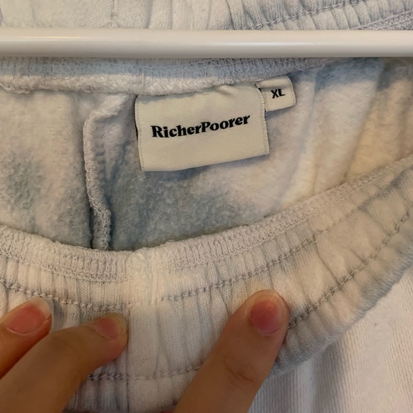 RicherPoorer Blue Tie-dyed Sweatpants - Picture 4 of 6